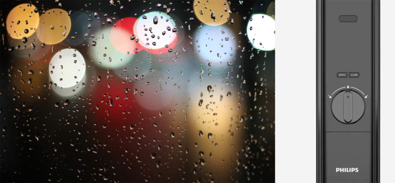 How is the Philips smart lock resistant to moisture and high temperature?